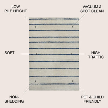 Williamsburg Minimalist Stripe Area Rug